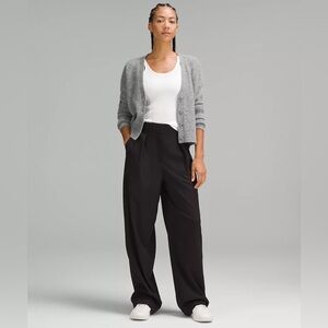 LULULEMON Women's Alpaca Wool-Blend Cardigan Sweater -Heathered Core Medium Grey